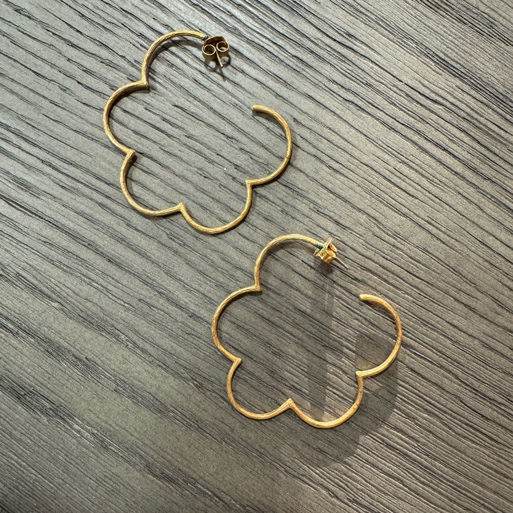 Julie Vos Gold Hoop Earrings